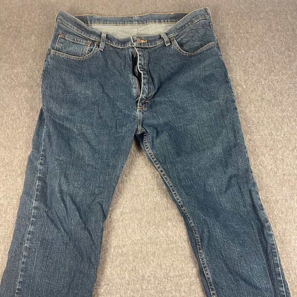 Wrangler Other - Wrangler Mens Regular Fit Jeans 38x30 Blue Denim Cotton Blend Classic